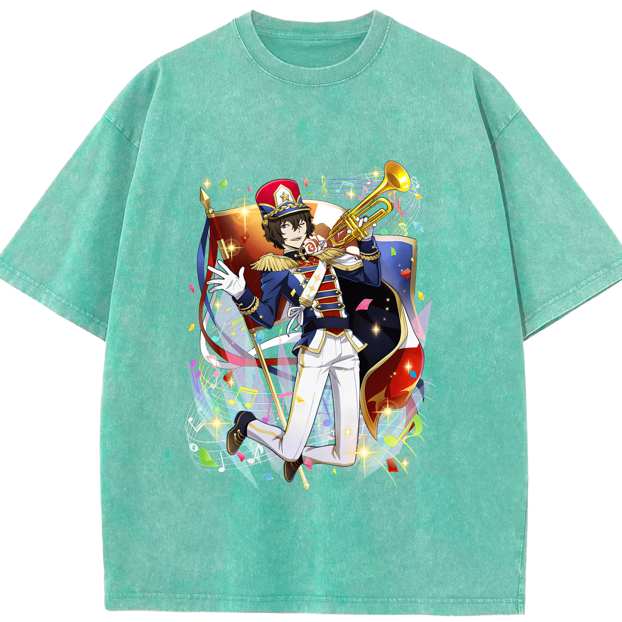 （画像用） 文豪ストレイドッグス Bungo Stray Dogs 綿100% ヴィンテージ風 半袖Tシャツ（フロントプリント）